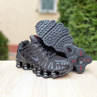 Nike Shox TL Triple Black черные, Размер 38