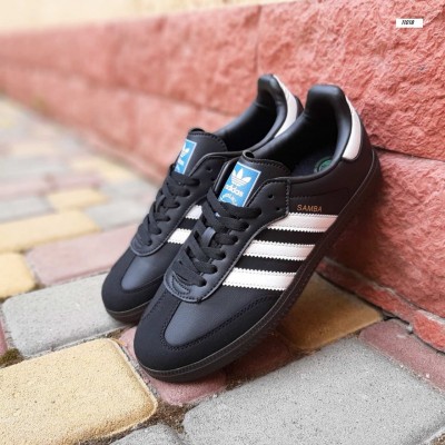 Adidas SAMBA чорні з білим, Розмір 36