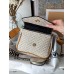 Сумка жіноча Michael Kors крос-боді 2 в 1 Майкл Корс молочний з беж вставками