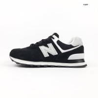 New Balance 574 черные с белым, Размер 43