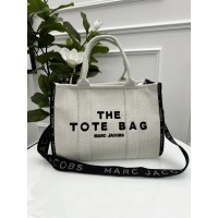 Сумка женская Марк Джейкобс шопер молочный текстильный Marc Jacobs Tote Bag  шоппер