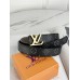 Вузький пояс пояс Луї Віттон Louis Vuitton чорний класичний золото