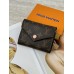Женский кошелек Louis Vuitton коричневый + розовый конверт мини Луи Виттон