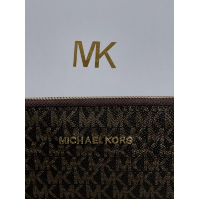Жіночий гаманець Michael Kors коричневий великий Мішель Корс