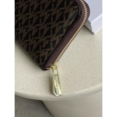 Жіночий гаманець Michael Kors коричневий великий Мішель Корс