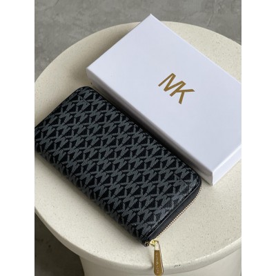 Жіночий гаманець Michael Kors чорний великий Мішель Корс
