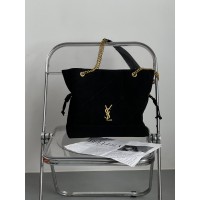 Сумка жіноча Yves Saint Laurent Jamie in Suede чорний шоппер Ів Сен Лоран