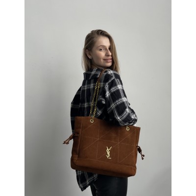 Сумка жіноча Yves Saint Laurent Jamie in Suede карамель шоппер Ів Сен Лоран