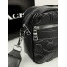 Чоловічі сумки месенджер Coach крос боді через плече чорний Коуч