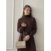 Женская сумка Yves Saint Laurent YSL Ив Сен Лоран бежевый серебро клатч