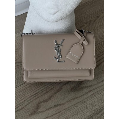 Жіноча сумка Yves Saint Laurent YSL Ів Сен Лоран бежевий срібло клатч Жіноча сумка Yves Saint Laurent YSL Ів Сен Лоран бежевий срібло клатч