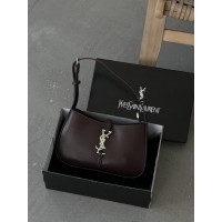 Жіноча сумка Yves Saint Laurent YSL Le 5 à 7 Ів Сен Лоран шоколадний