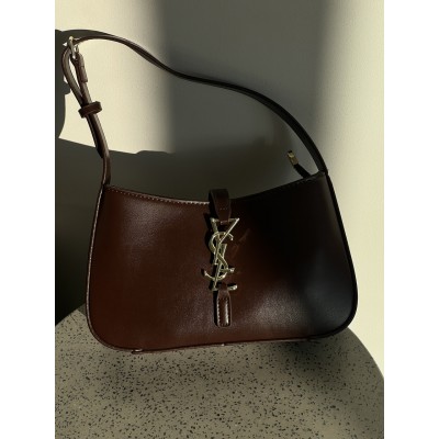 Жіноча сумка Yves Saint Laurent YSL Le 5 à 7 Ів Сен Лоран шоколадний