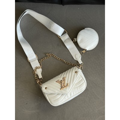Сумка жіноча Louis Vuitton Wave Multi Pochette mini білий клатч через плече Луї Віттон Сумка жіноча Louis Vuitton Wave Multi Pochette mini білий клатч через плече Луї Віттон