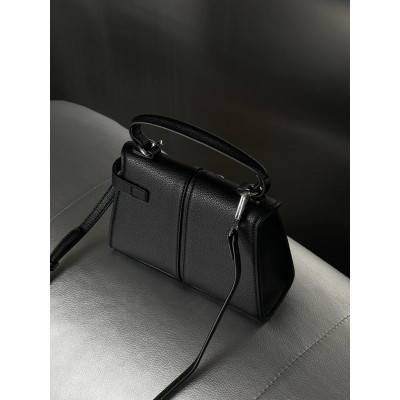 Сумка женская JW PEI Elise Large Top Handle Bag черный серебро мини через плечо