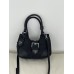 Сумка жіноча Prada Moon Re-Nylon mini bag через плече чорний нейлон Прада