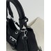 Сумка жіноча Prada Moon Re-Nylon mini bag через плече чорний нейлон Прада