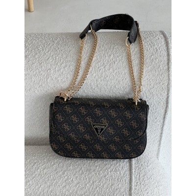 Сумка жіноча Guess ECO ELEMENTS коричневий крос боді Гесс