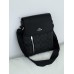 Чоловічі сумки месенджер Coach через плече чорний Коуч