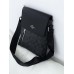 Чоловічі сумки месенджер Coach через плече чорний Коуч