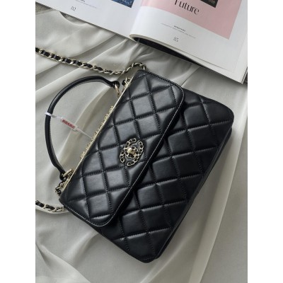 Сумка жіноча Chanel Trendy CC Lambskin Premium чорний Шанель Сумка жіноча Chanel Trendy CC Lambskin Premium чорний Шанель
