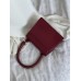 Сумка жіноча Jacquemus Le Chiquito Moyen Boucle Premium бордовий Жакмюс