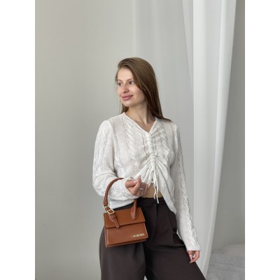 Сумка жіноча Jacquemus Le Chiquito Moyen Boucle Premium коричневий Жакмюс