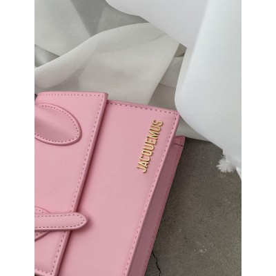 Сумка жіноча Jacquemus Le Chiquito Moyen Boucle Premium рожевий Жакмюс