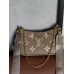 Жіноча сумка Louis Vuitton Bolsa Easy Pouch On Strap бежевий клатч + лого через плече