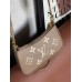 Жіноча сумка Louis Vuitton Bolsa Easy Pouch On Strap бежевий клатч + лого через плече