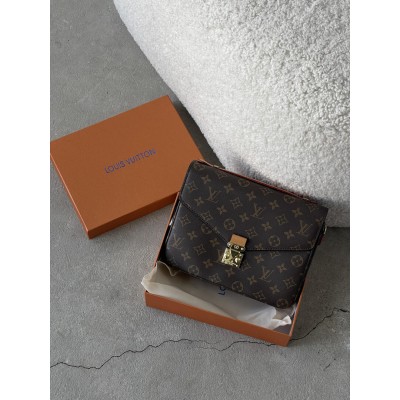 Сумка Луї Вітон метис коричневий бежевий Louis Vuitton Pochette Metis