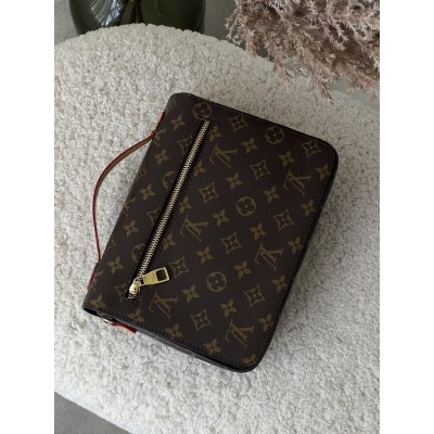 Сумка Луї Вітон метис коричневий бежевий Louis Vuitton Pochette Metis