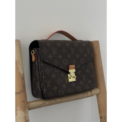 Сумка Луї Вітон метис коричневий бежевий Louis Vuitton Pochette Metis