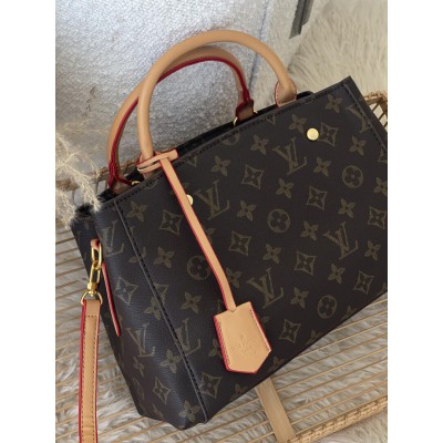 Сумка Louis Vuitton Montaigne Handbag in Monogram коричневий крос боді Луї Віттон
