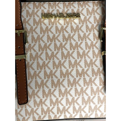 Сумка женская Michael Kors Moore small tote bag молочный Майкл Корс кросс боди