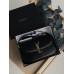 Жіноча сумка клатч Yves Saint Laurent Solferino medium leather shoulder bag YSL чорний Ів Сен Лоран