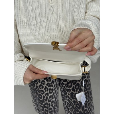 Жіноча сумка клатч Yves Saint Laurent Solferino medium leather shoulder bag YSL білий Ів Сен Лоран
