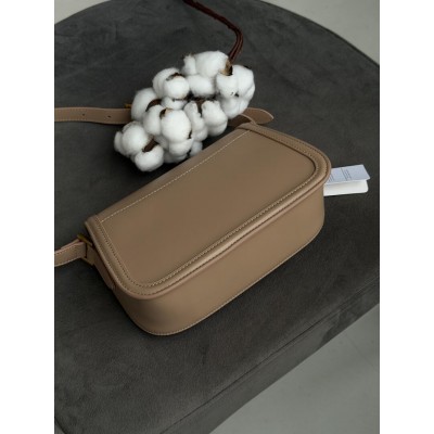 Жіноча сумка клатч Yves Saint Laurent Solferino medium leather shoulder bag YSL бежевий Ів Сен Лоран