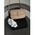 Жіноча сумка клатч Yves Saint Laurent Solferino medium leather shoulder bag YSL бежевий Ів Сен Лоран