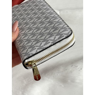 Женский кошелек Michael Kors белый большой Мишель Корс
