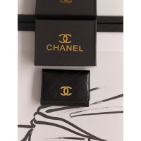 Гаманець жіночий Chanel mini чорний із коробкою Шанель