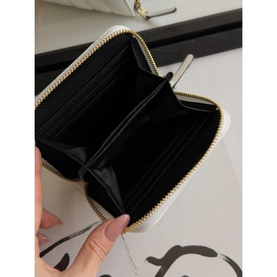 Жіночий гаманець Coach mini Quilted Pillow Essential Zip міні білий Коуч