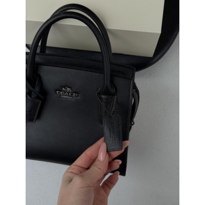 Жіноча сумка Coach Andrea Carryall чорний класичний через плече Коуч
