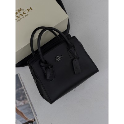 Женская сумка Coach Andrea Carryall черный классический через плече Коуч