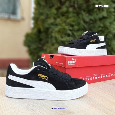 PUMA Suede XL черные с белым, Размер 38