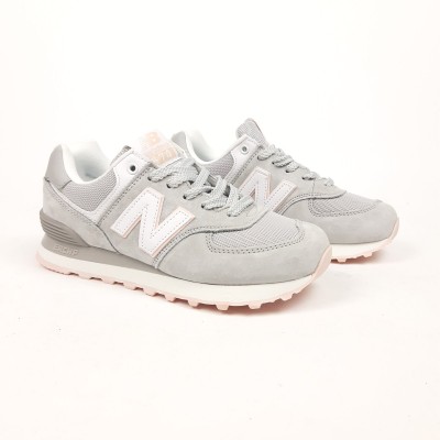 New Balance 574 серые с розовым, Размер 41