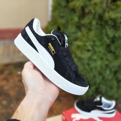 PUMA Suede XL чорні з білим, Розмір 44