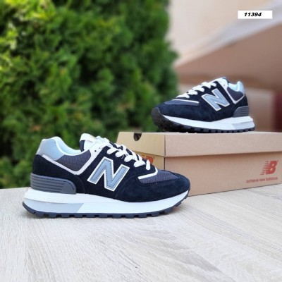 New Balance 574 Legacy черные на белой (темно серая N), Размер 41