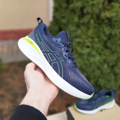 Asics GEL-CUMULUS 25 сині з салатовим, Розмір 41