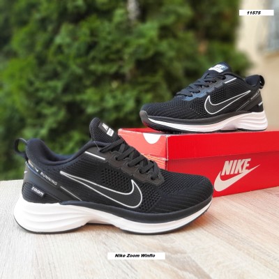 Nike Zoom Winflo черные на белом, Размер 39